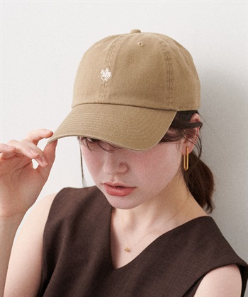 POLO プレイヤー刺繍キャップ(ベージュ-フリー)