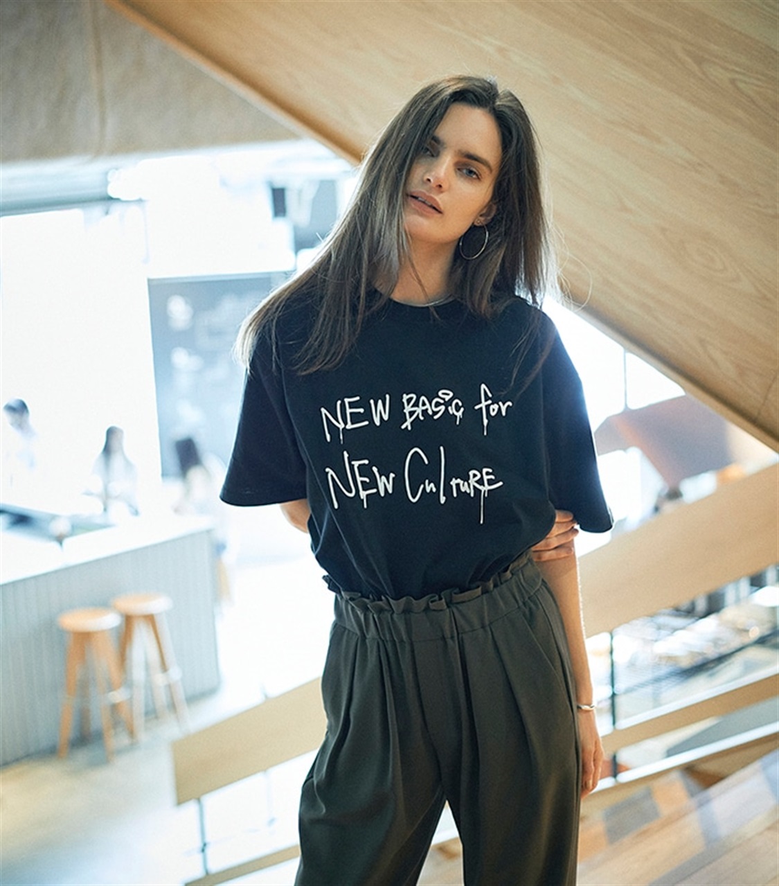 LE SOUK HOLIDAY koeコラボビックシルエットプリントTシャツ_sub_9