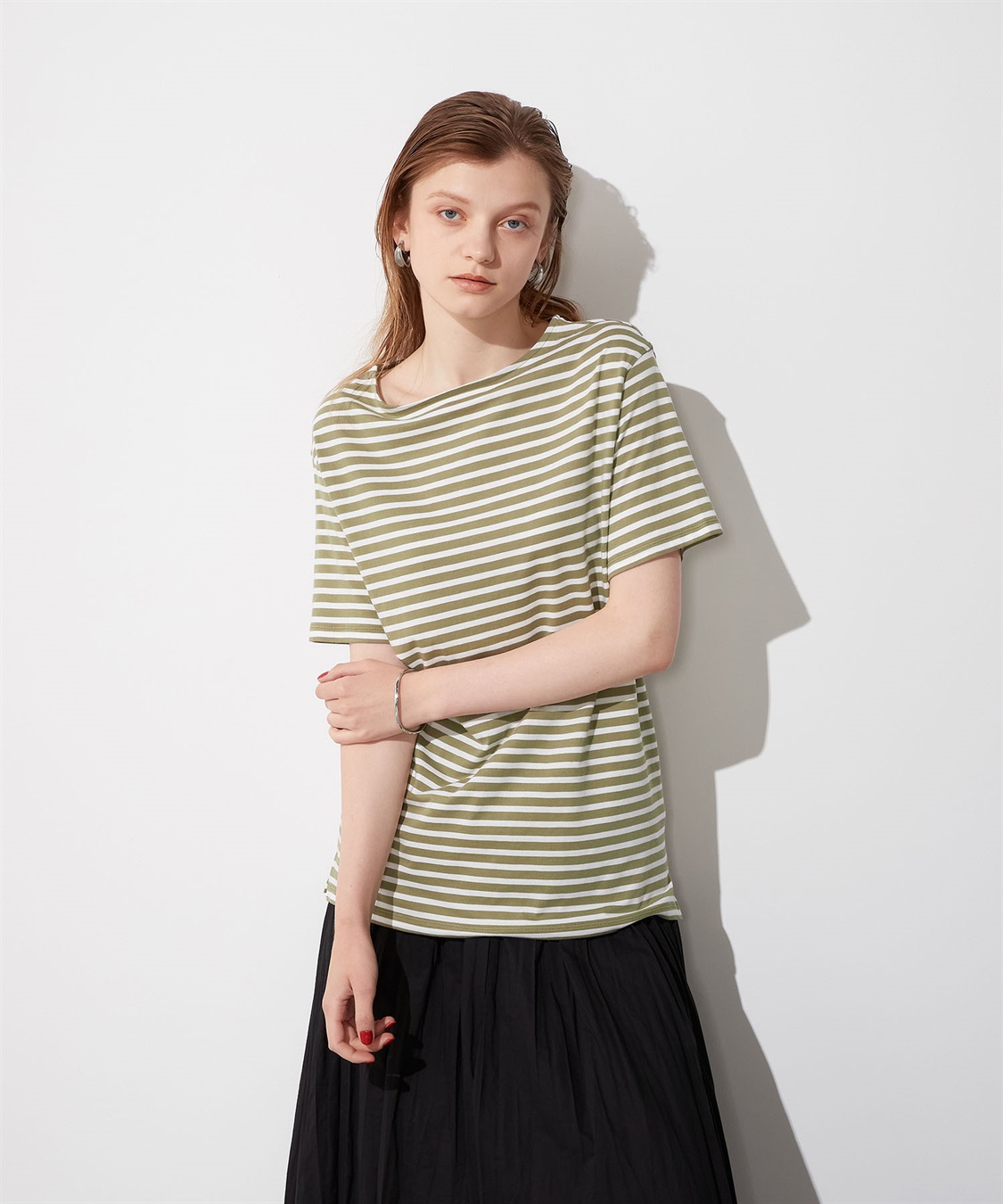 LE SOUK HOLIDAY ボートネックボーダーTシャツ_sub_6