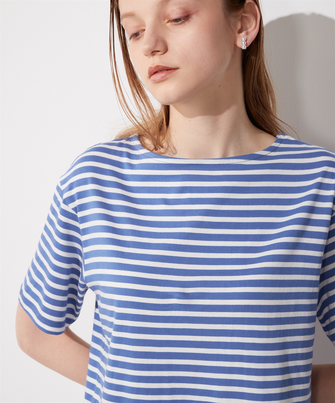 LE SOUK HOLIDAY ボートネックボーダーTシャツ_sub_13