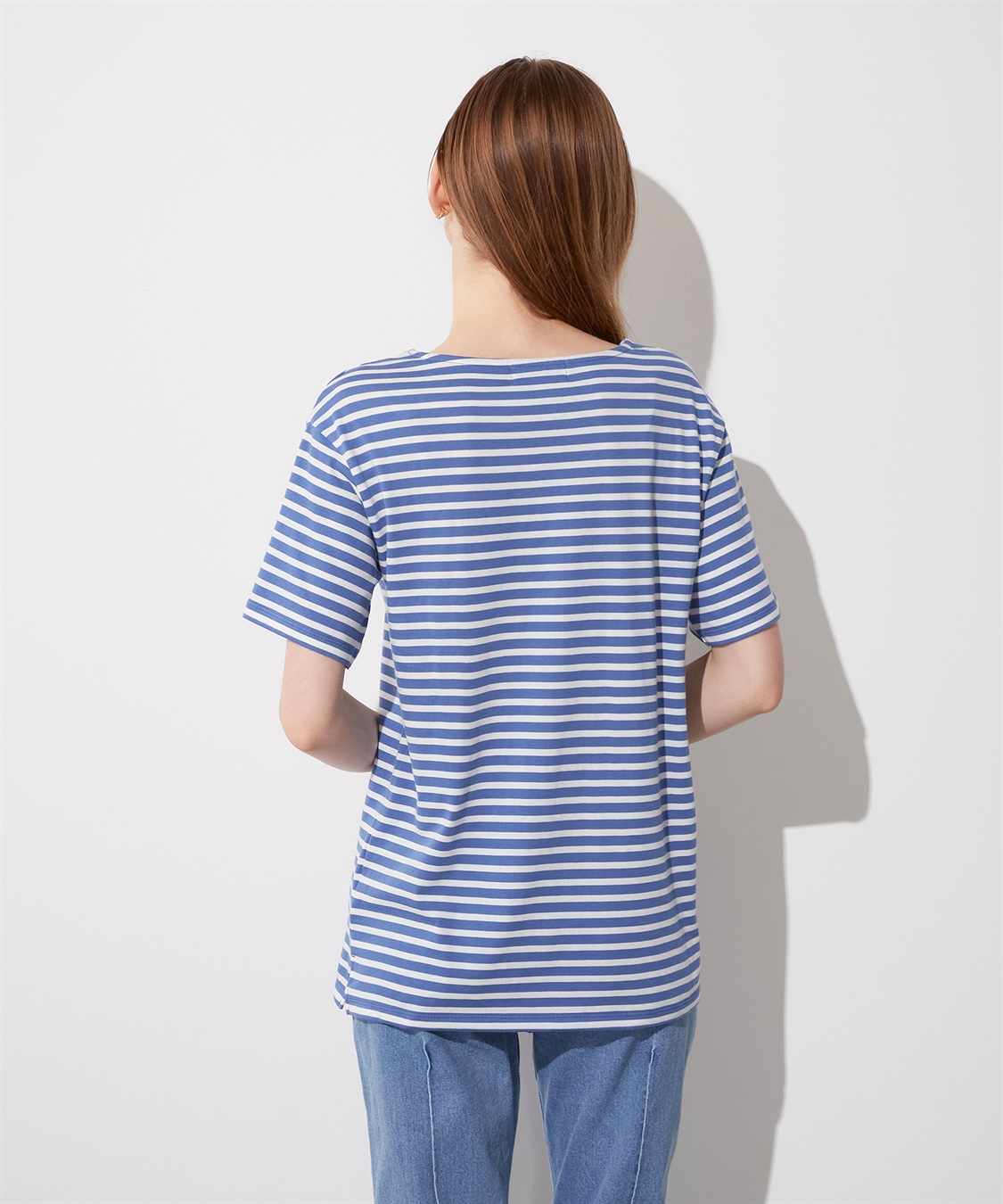 LE SOUK HOLIDAY ボートネックボーダーTシャツ_sub_16