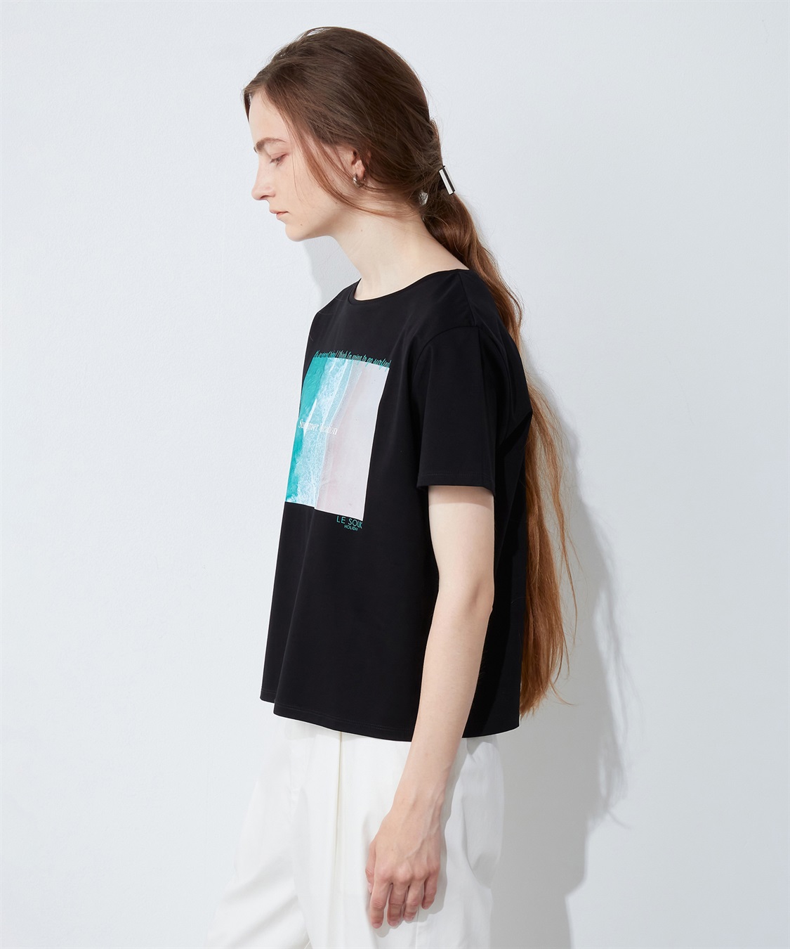 LE SOUK HOLIDAY フォトプリントTシャツ_sub_1