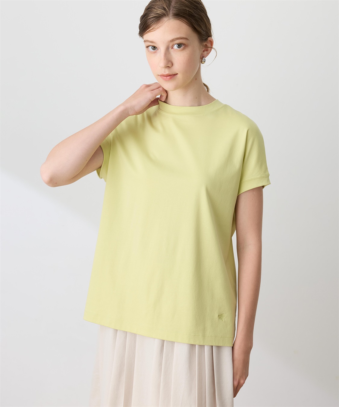 LE SOUK HOLIDAY モックネックスムースTシャツ【接触冷感・吸水速乾】_sub_18