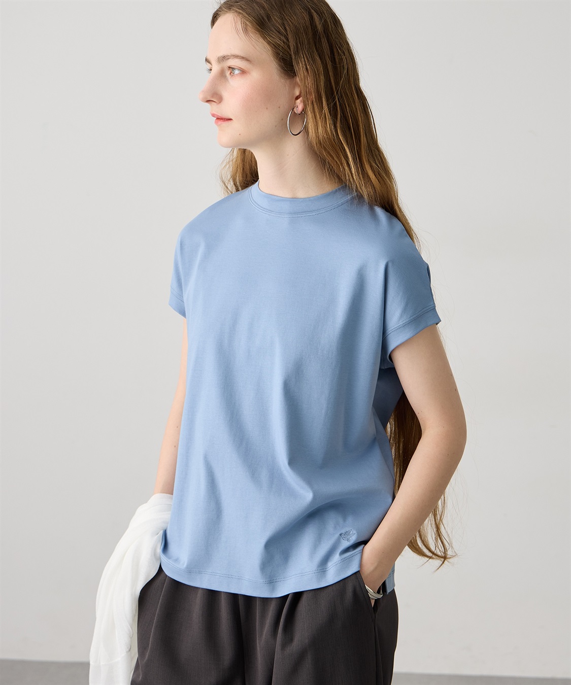 LE SOUK HOLIDAY モックネックスムースTシャツ【接触冷感・吸水速乾】_sub_22