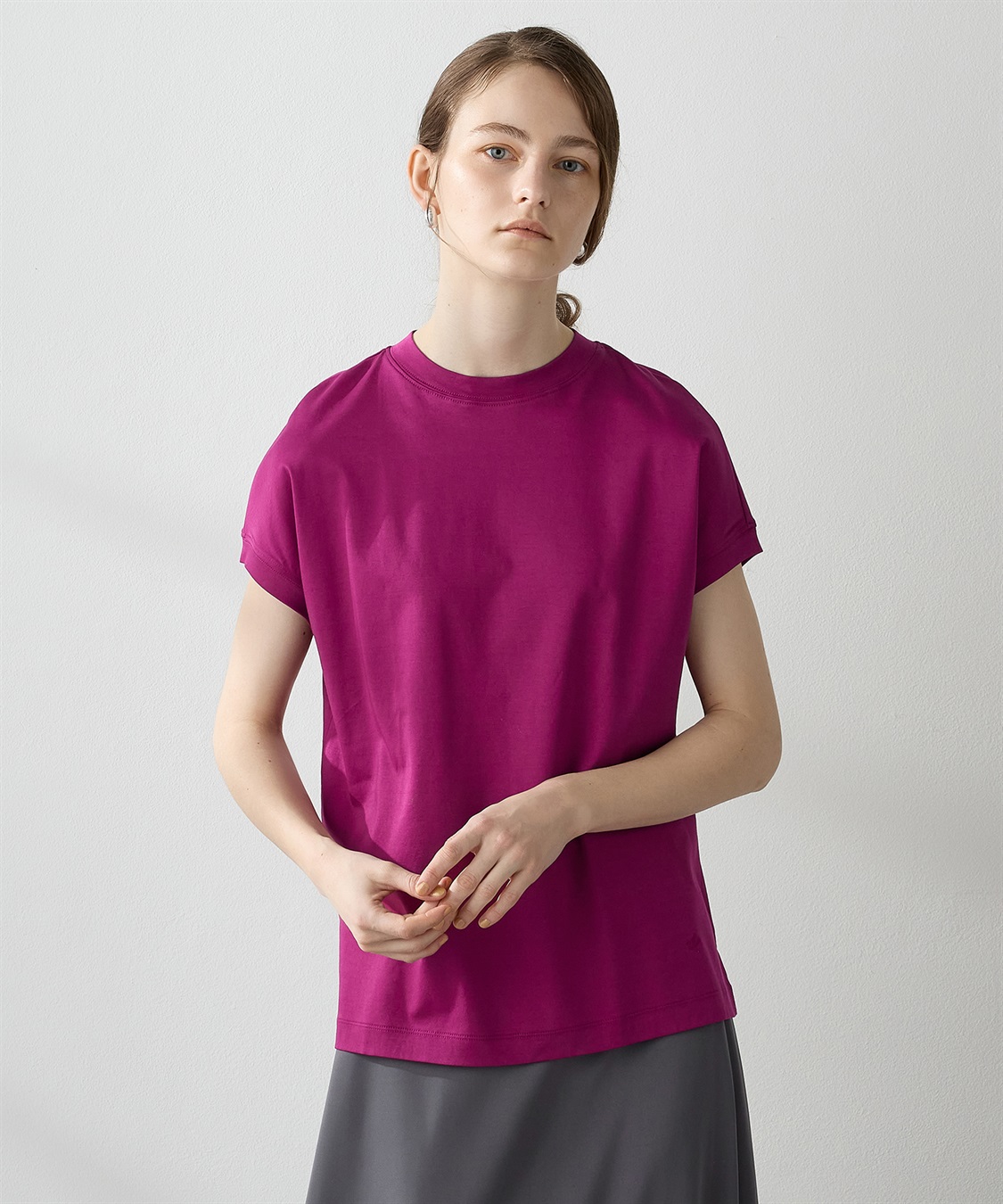 LE SOUK HOLIDAY 【接触冷感】モックネックTシャツ_sub_20