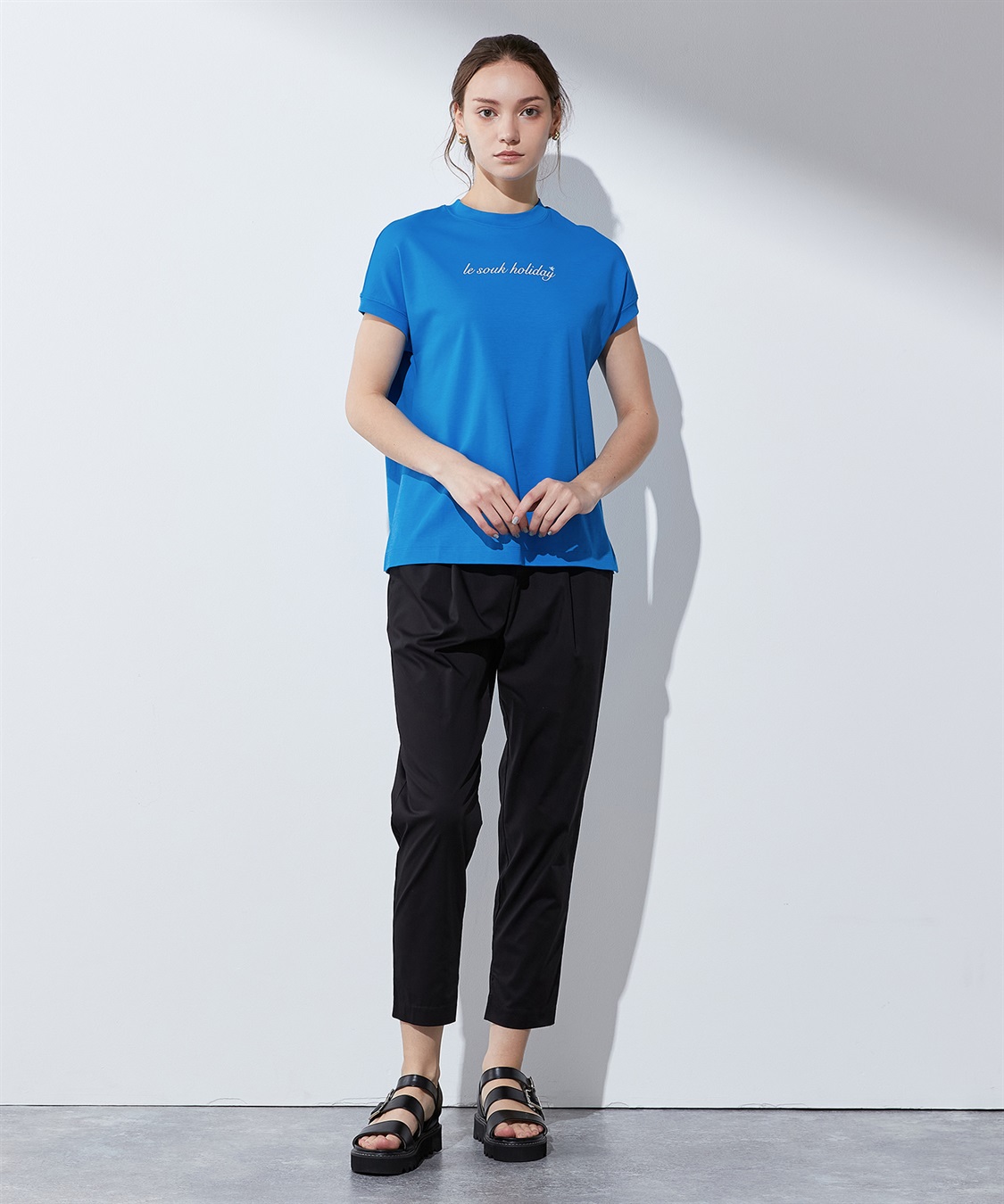 LE SOUK HOLIDAY 【汗じみ防止】ロゴTシャツ_sub_14