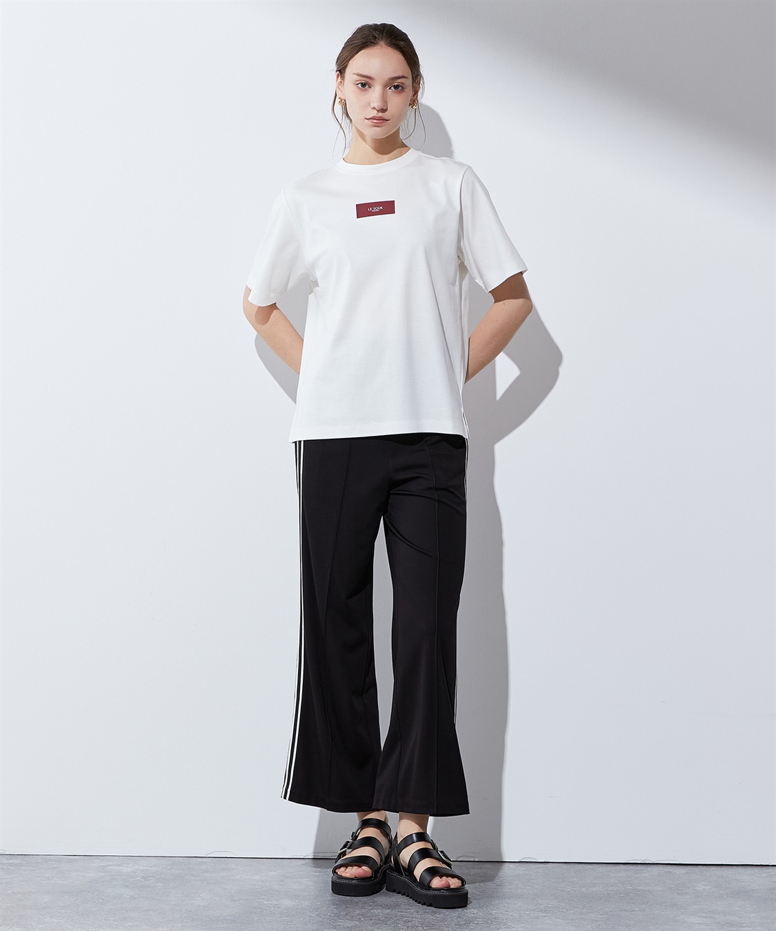 LE SOUK HOLIDAY 【接触冷感・汗じみ防止】ボックスロゴTシャツ_sub_10
