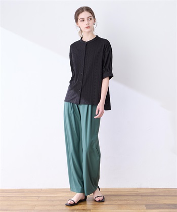 LE SOUK HOLIDAY カットワークレースバンドカラーブラウス_subthumb_13