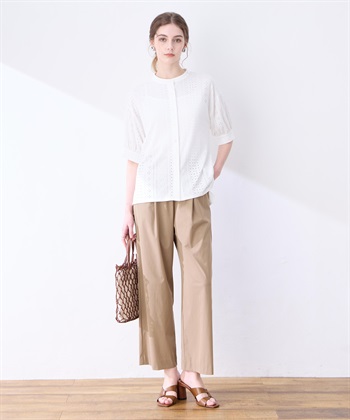 LE SOUK HOLIDAY カットワークレースバンドカラーブラウス_subthumb_14
