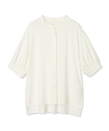LE SOUK HOLIDAY カットワークレースバンドカラーブラウス_subthumb_28