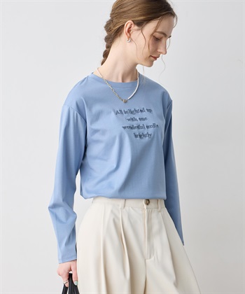 LE SOUK HOLIDAY 刺しゅうロングＴシャツ【接触冷感】_subthumb_4