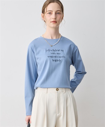 LE SOUK HOLIDAY 刺しゅうロングＴシャツ【接触冷感】_subthumb_5