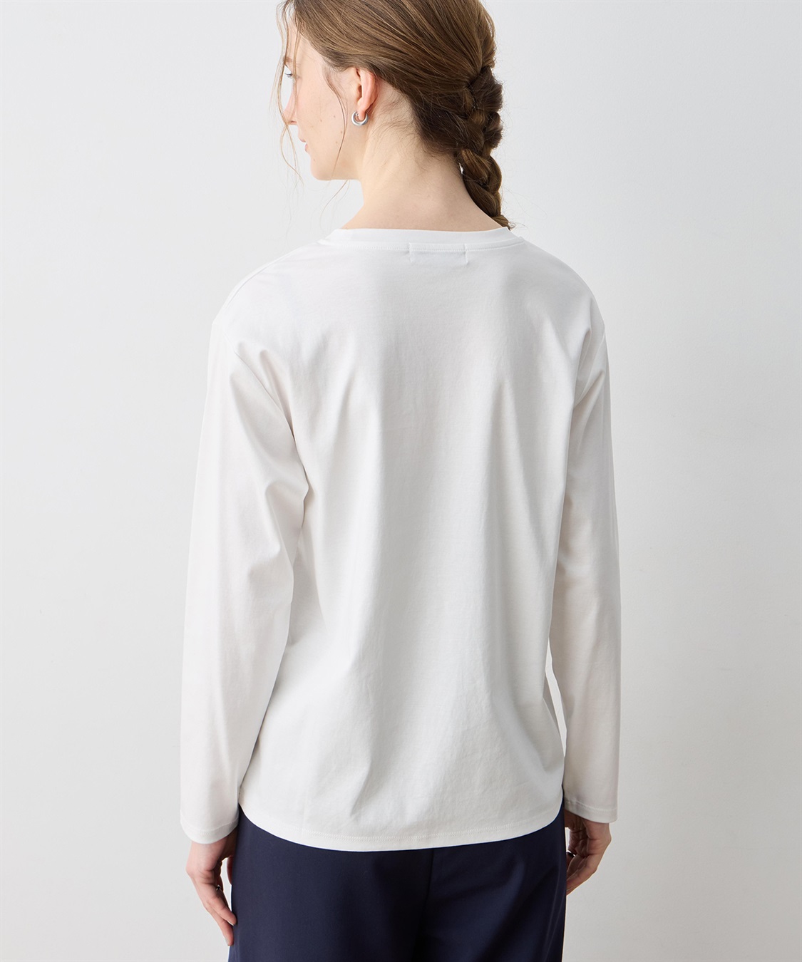 LE SOUK HOLIDAY 刺しゅうロングＴシャツ【接触冷感】_sub_10