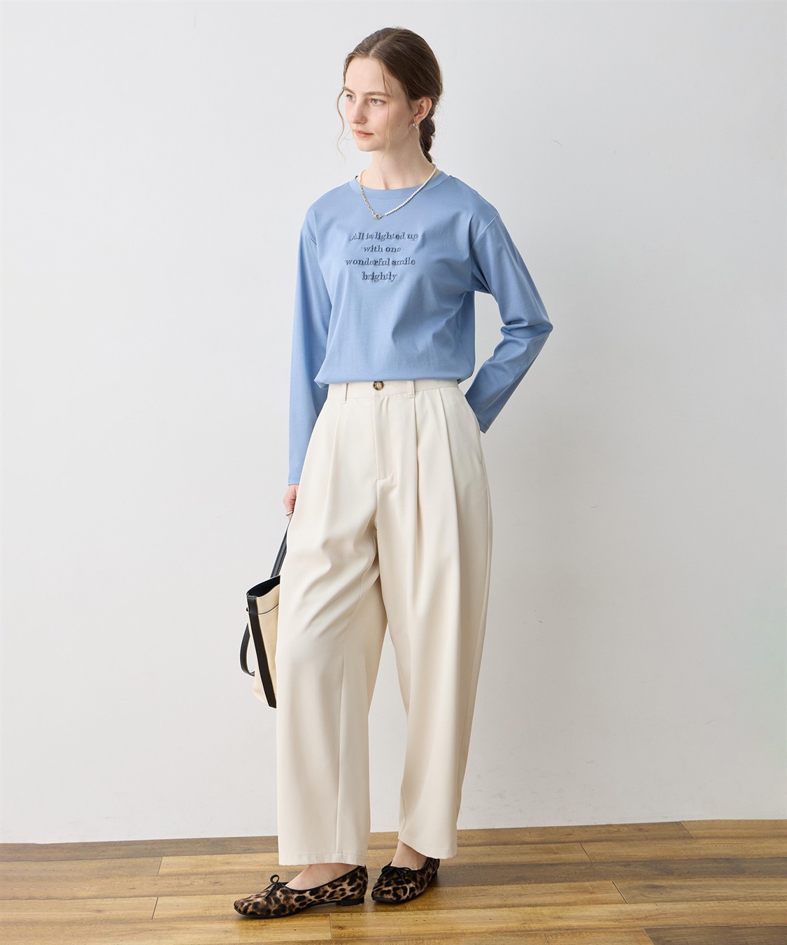 LE SOUK HOLIDAY 刺しゅうロングＴシャツ【接触冷感】_sub_12