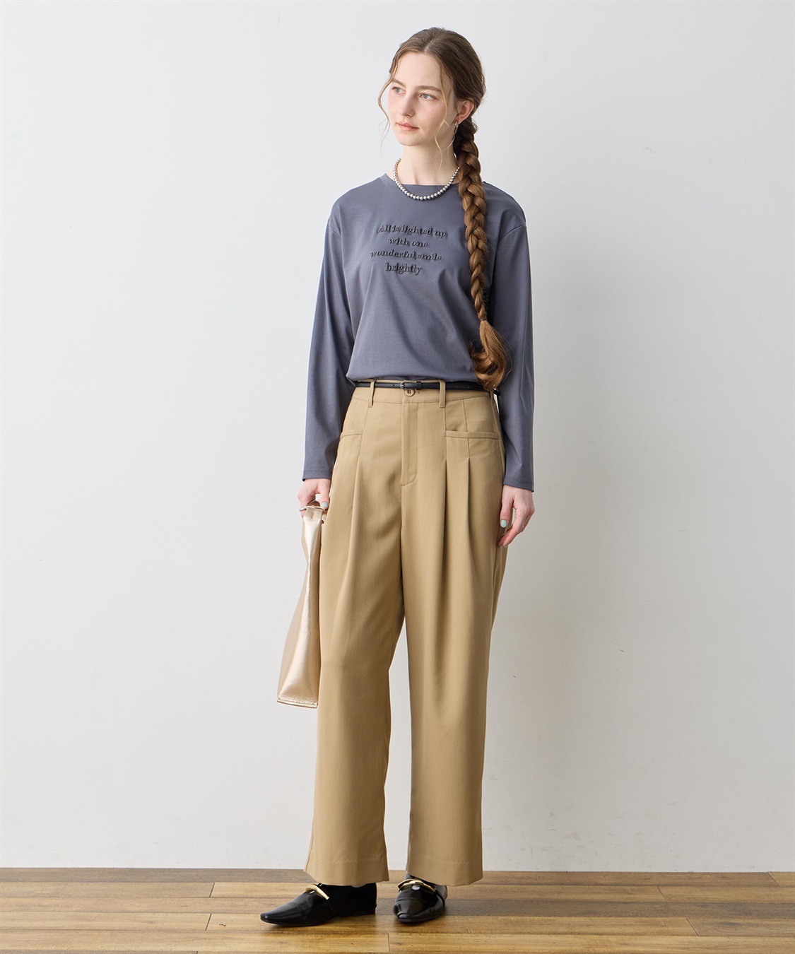 LE SOUK HOLIDAY 刺しゅうロングＴシャツ【接触冷感】_sub_14