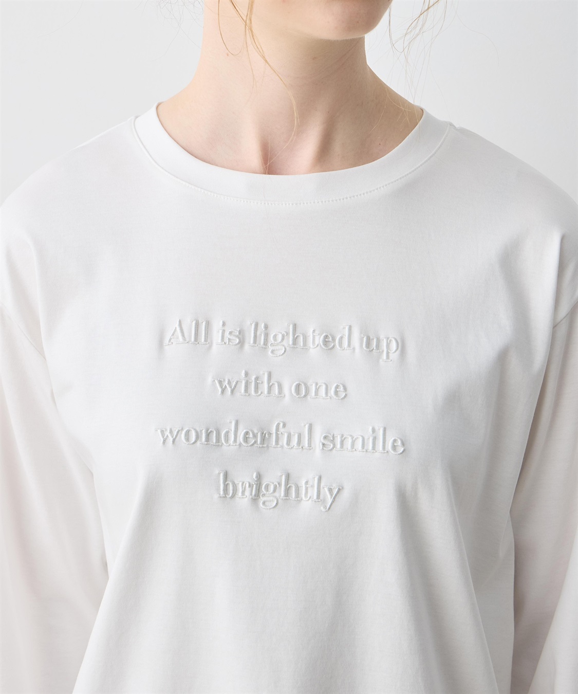 LE SOUK HOLIDAY 刺しゅうロングＴシャツ【接触冷感】_sub_20