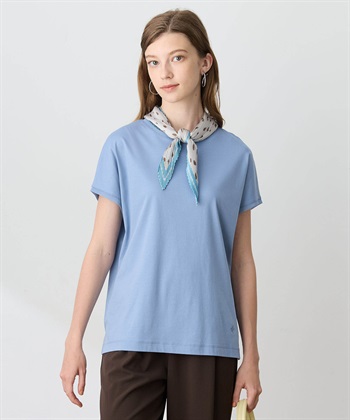 LE SOUK HOLIDAY チュールネックスムースTシャツ【接触冷感・吸水速乾】_subthumb_4