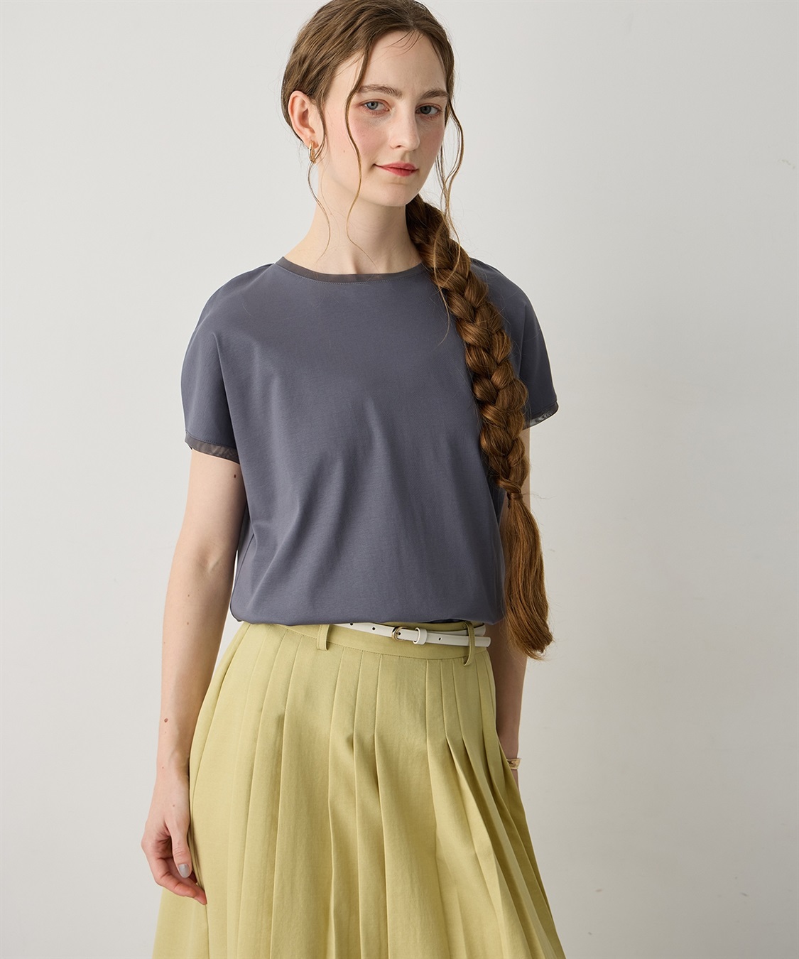 LE SOUK HOLIDAY チュールネックスムースTシャツ【接触冷感・吸水速乾】_sub_7