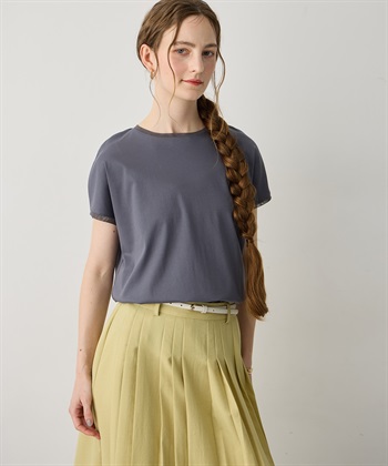 LE SOUK HOLIDAY チュールネックスムースTシャツ【接触冷感・吸水速乾】_subthumb_7