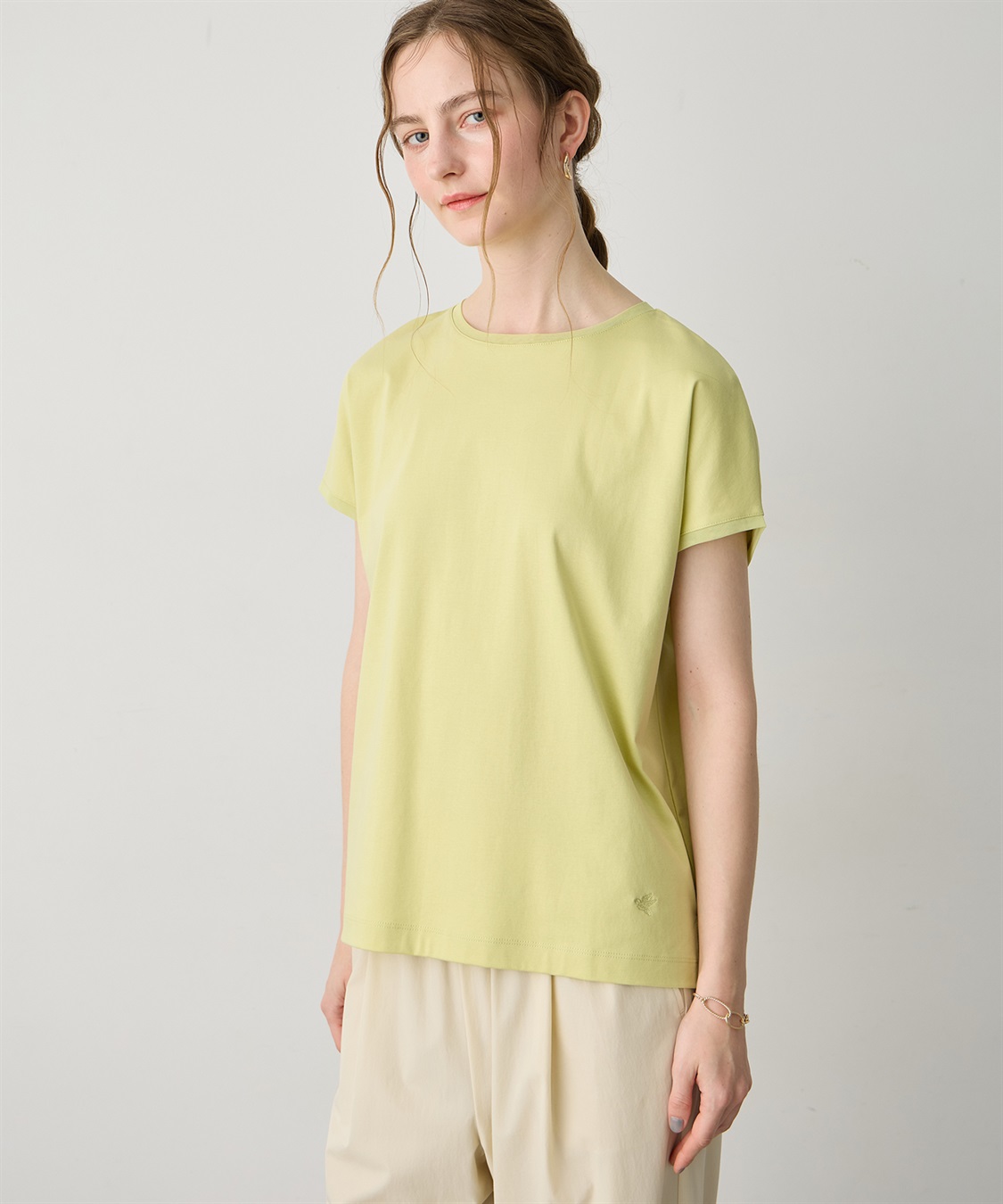 LE SOUK HOLIDAY チュールネックスムースTシャツ【接触冷感・吸水速乾】_sub_9