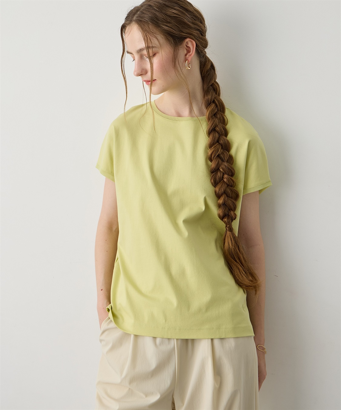LE SOUK HOLIDAY チュールネックスムースTシャツ【接触冷感・吸水速乾】_sub_10