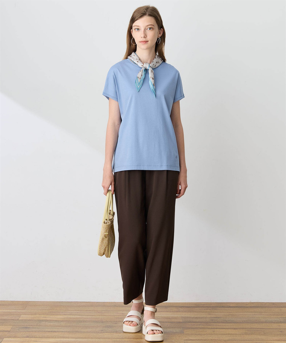 LE SOUK HOLIDAY チュールネックスムースTシャツ【接触冷感・吸水速乾】_sub_19