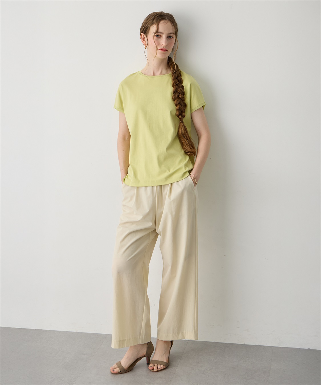 LE SOUK HOLIDAY チュールネックスムースTシャツ【接触冷感・吸水速乾】_sub_23