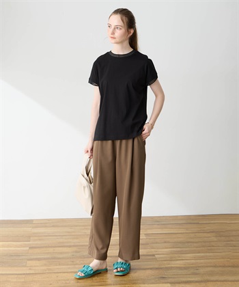LE SOUK HOLIDAY メッシュテープスムースTシャツ【接触冷感・吸水速乾】_subthumb_8
