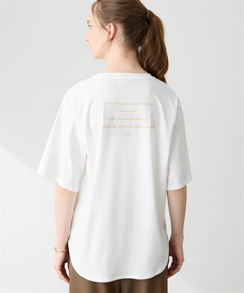 LE SOUK HOLIDAY ラウンドヘムバックプリントTシャツ【接触冷感・吸水速乾】_subthumb_4