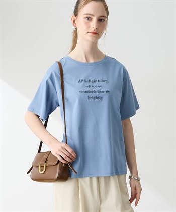 LE SOUK HOLIDAY クルーネック刺しゅうロゴTシャツ【接触冷感・吸水速乾】_subthumb_5