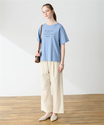 LE SOUK HOLIDAY クルーネック刺しゅうロゴTシャツ【接触冷感・吸水速乾】_subthumb_6