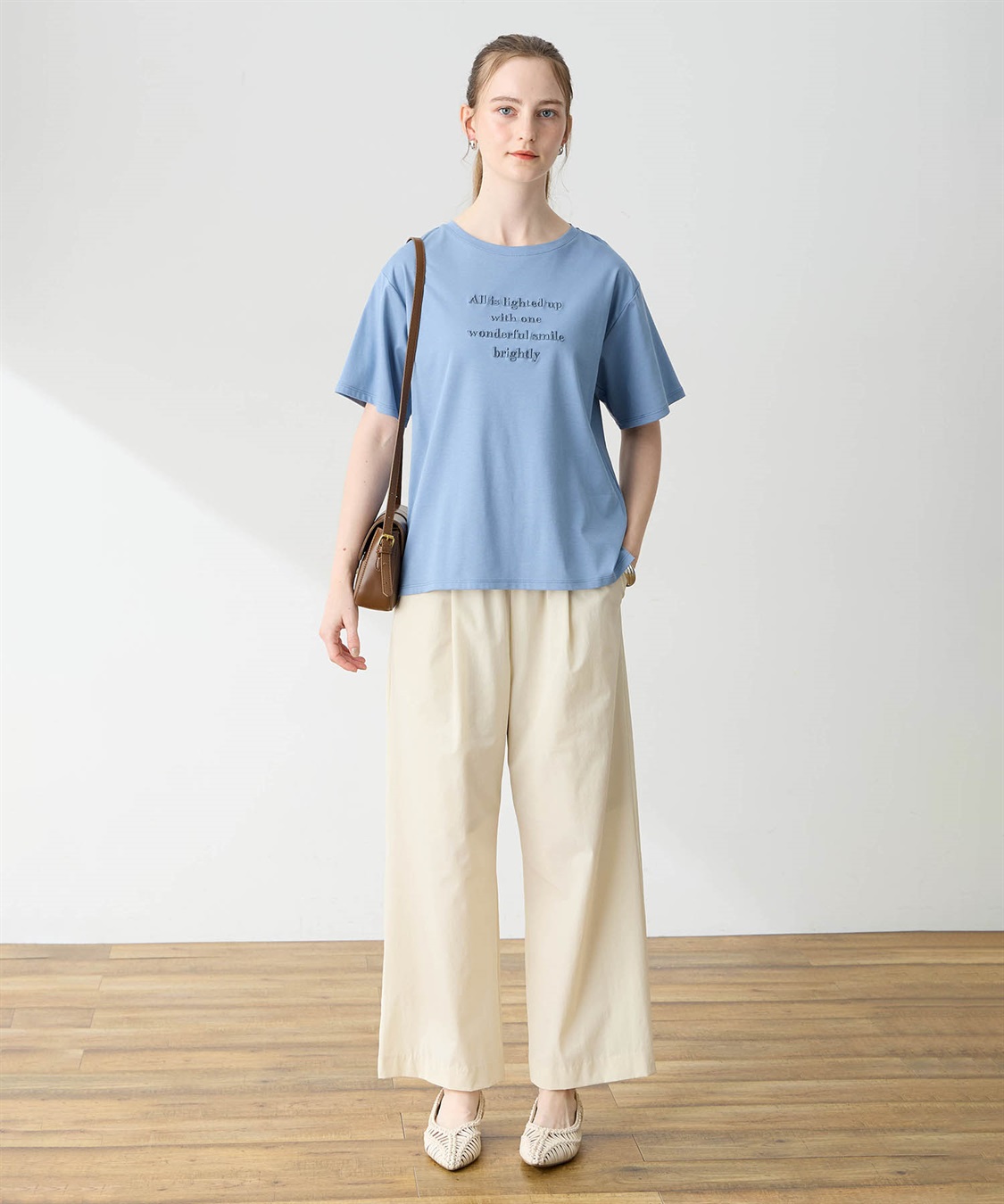 LE SOUK HOLIDAY クルーネック刺しゅうロゴTシャツ【接触冷感・吸水速乾】_sub_8
