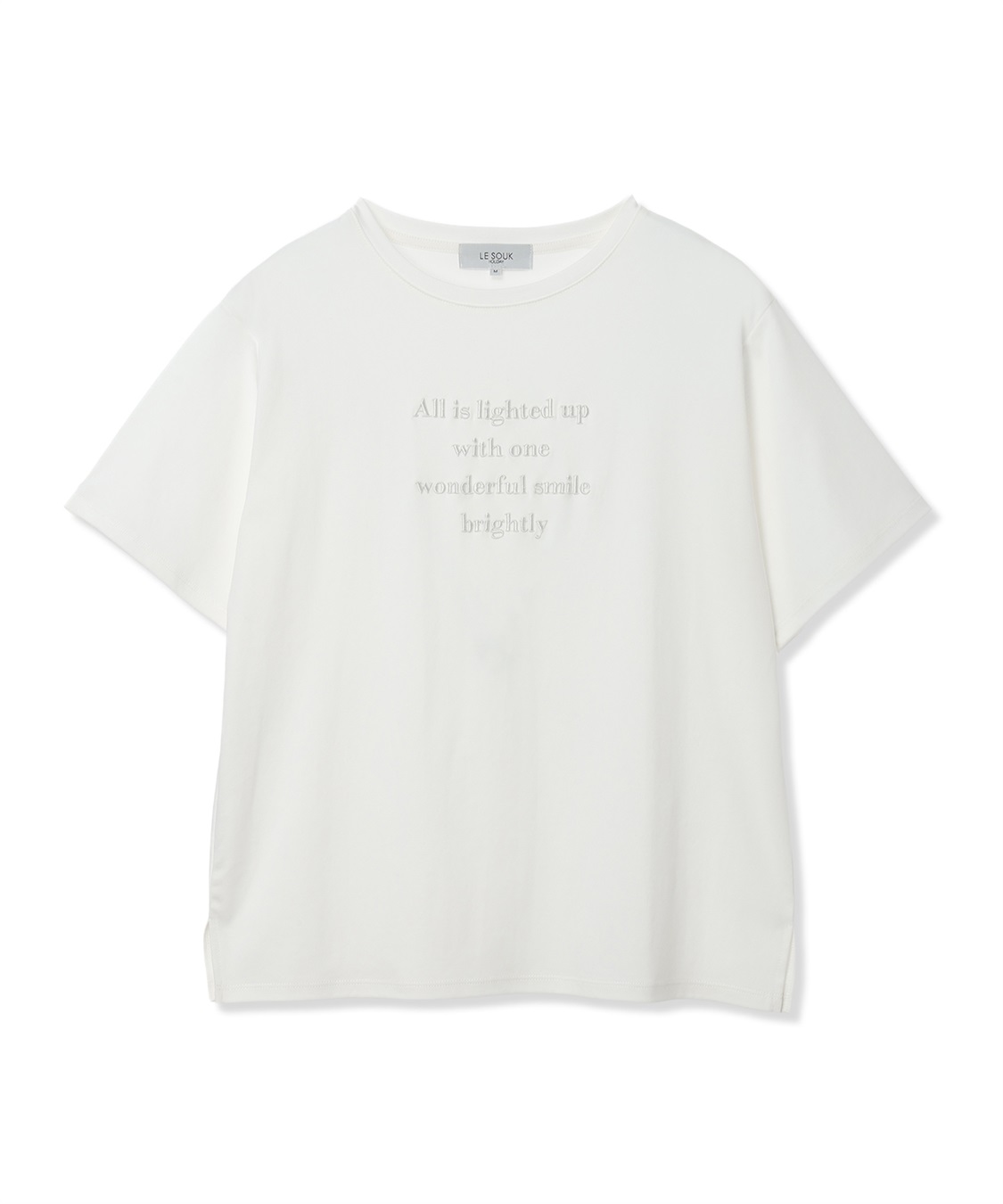 LE SOUK HOLIDAY クルーネック刺しゅうロゴTシャツ【接触冷感・吸水速乾】_sub_16