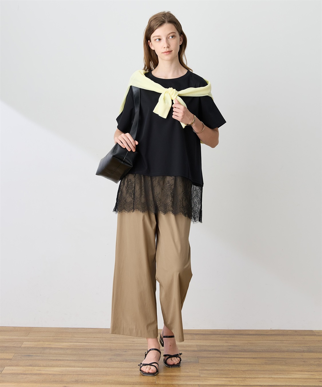 LE SOUK HOLIDAY 裾レースドッキングTシャツ【接触冷感】_sub_6