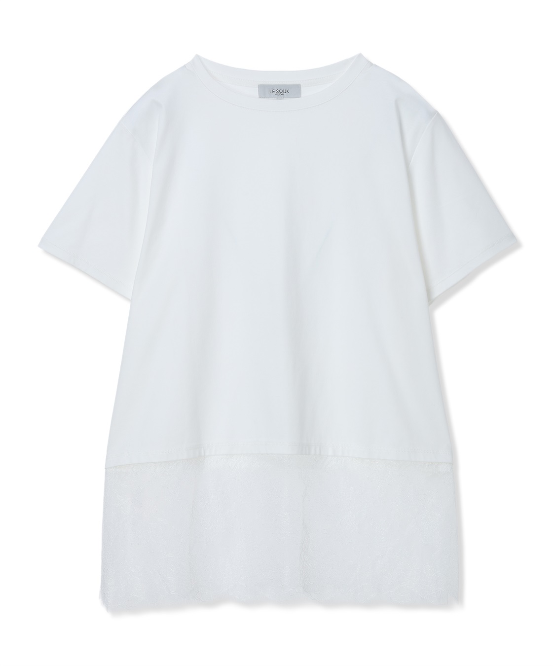 LE SOUK HOLIDAY 裾レースドッキングTシャツ【接触冷感】_sub_23