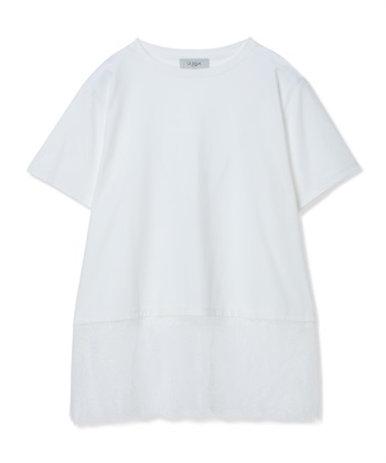 LE SOUK HOLIDAY 裾レースドッキングTシャツ【接触冷感】_subthumb_23