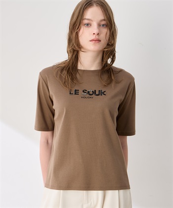 LE SOUK HOLIDAY ビーズ刺しゅうTシャツ【接触冷感・吸水速乾】_subthumb_1
