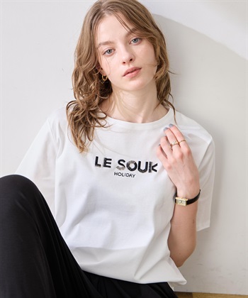 LE SOUK HOLIDAY ビーズ刺しゅうTシャツ【接触冷感・吸水速乾】_subthumb_8