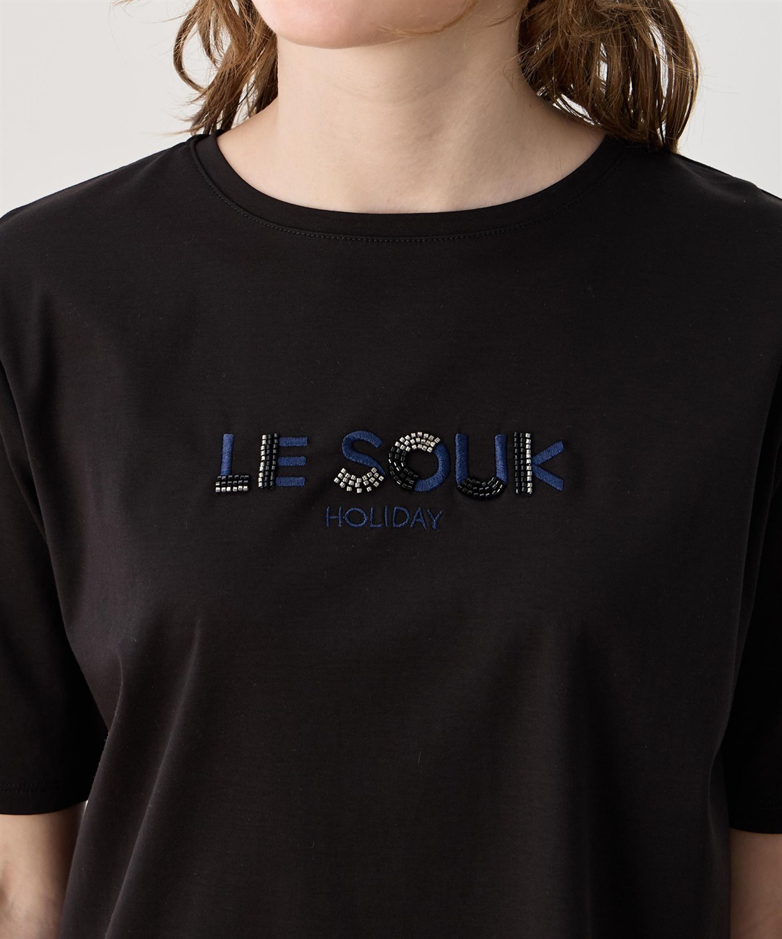 LE SOUK HOLIDAY ビーズ刺しゅうTシャツ【接触冷感・吸水速乾】_sub_24