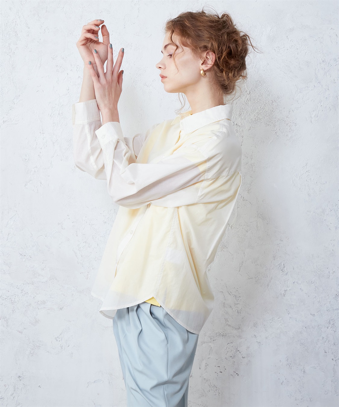LE SOUK HOLIDAY コットンシルクシャツ_sub_2