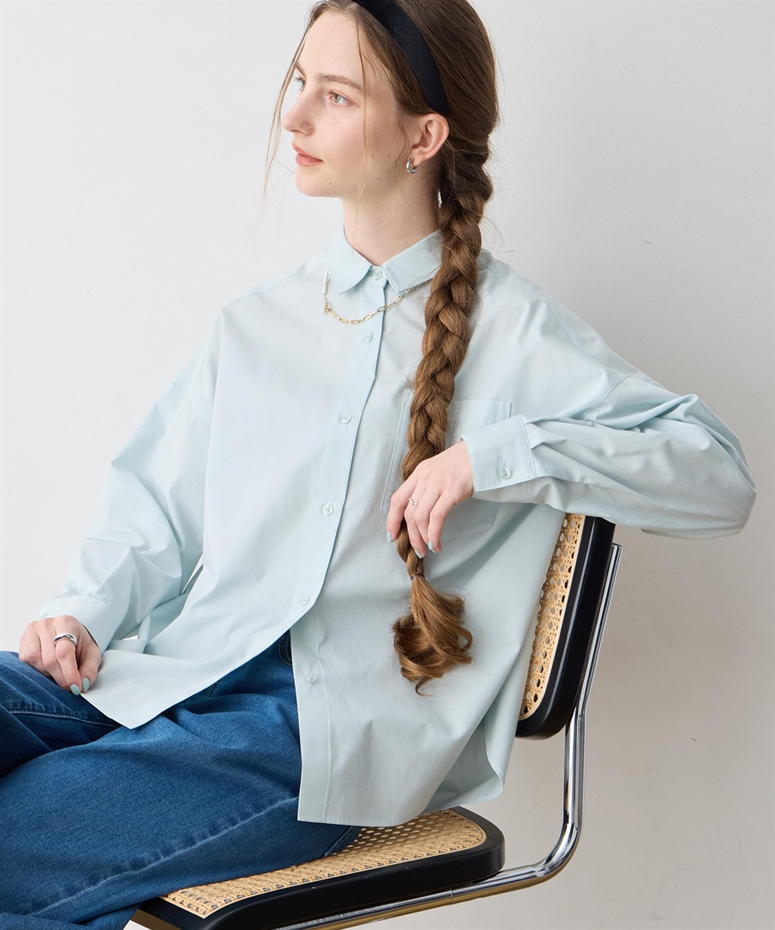 LE SOUK HOLIDAY 【WEB限定】バックタックレギュラーカラーシャツ_sub_5