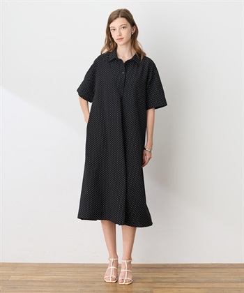 LE SOUK HOLIDAY トリコットスキッパーワンピース【接触冷感・UVカット】_subthumb_1