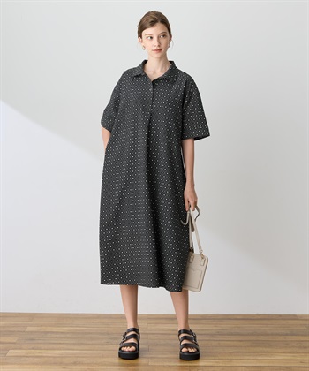 LE SOUK HOLIDAY トリコットスキッパーワンピース【接触冷感・UVカット】_subthumb_5