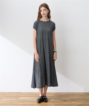 LE SOUK HOLIDAY ストレッチリネンライクプリントワンピース【接触冷感・UVカット】_subthumb_3