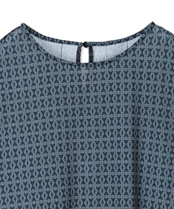LE SOUK HOLIDAY ストレッチリネンライクプリントワンピース【接触冷感・UVカット】_subthumb_14