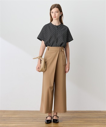LE SOUK HOLIDAY ベルト付きストレッチワイドパンツ【接触冷感・UVカット・シワになりにくい・後ろウエストゴム】_subthumb_10