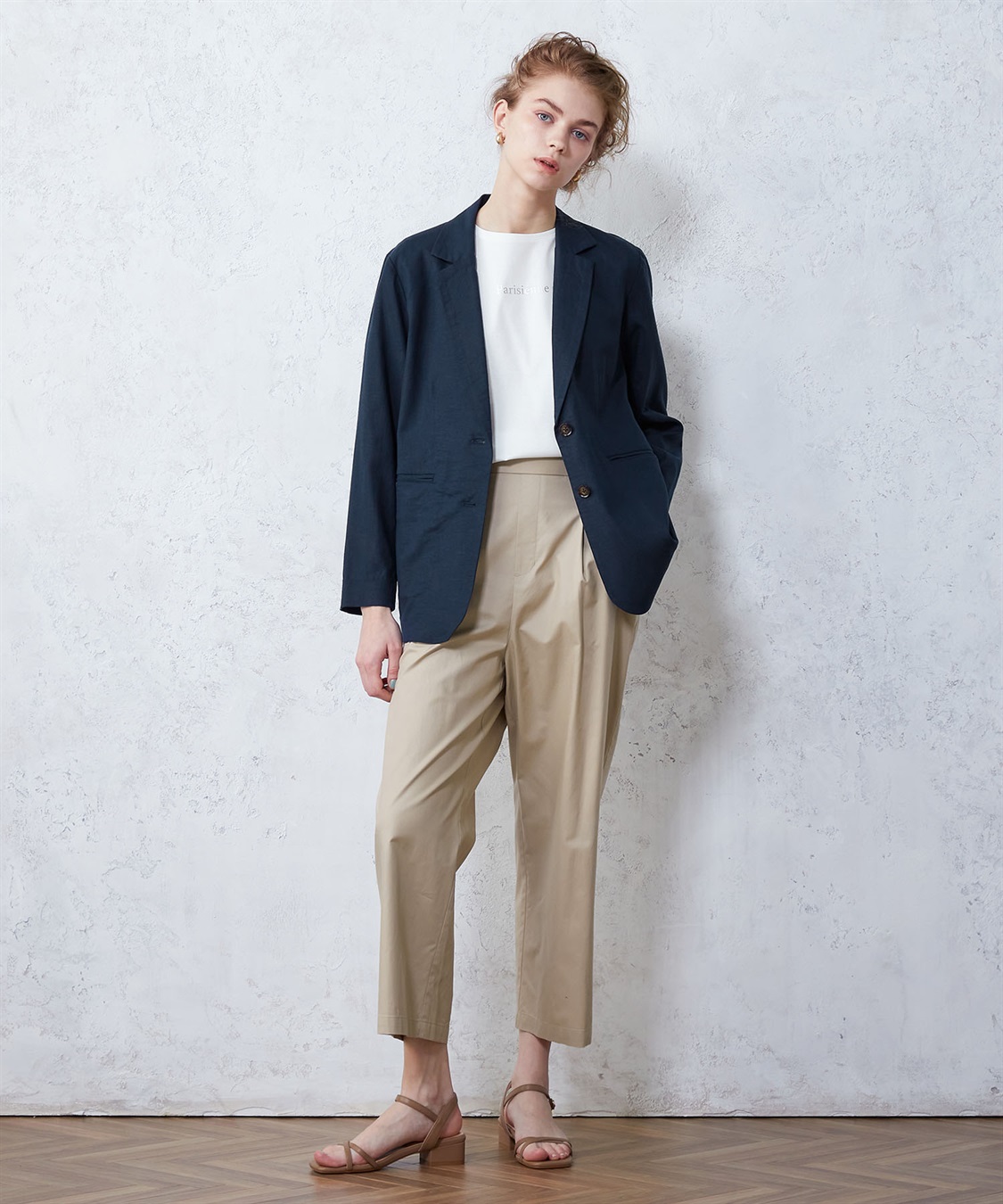 LE SOUK HOLIDAY リネンブレンドストレッチジャケット_sub_12