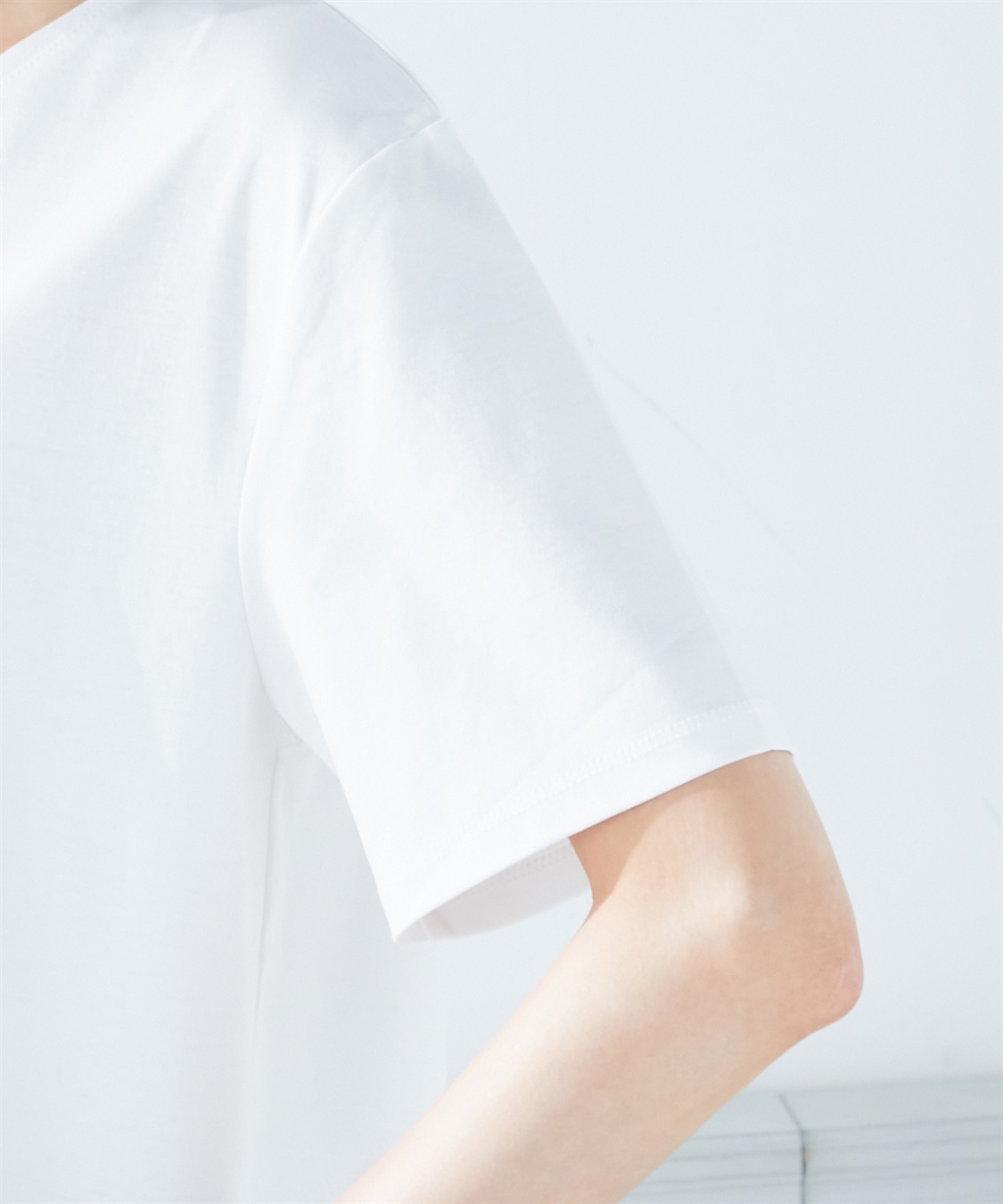 A/C DESIGN BY ALPHA CUBIC 【接触冷感】ゆるシルエットロゴプリントTシャツ_sub_4