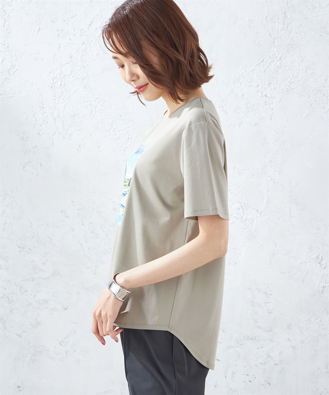 A/C DESIGN BY ALPHA CUBIC 【接触冷感】風景プリントTシャツ_sub_2
