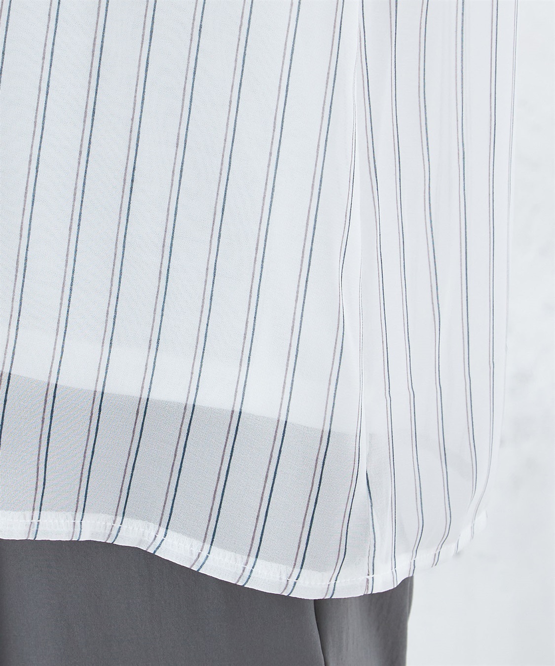 A/C DESIGN BY ALPHA CUBIC ストライプシフォンTブラウス_sub_7